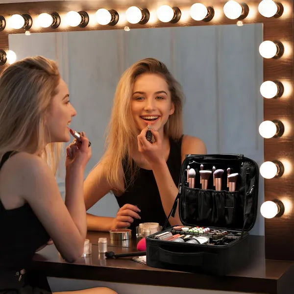 Professional Cosmetic Storage Box With Adjustable Dividers