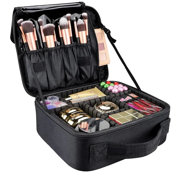 Professional Cosmetic Storage Box With Adjustable Dividers